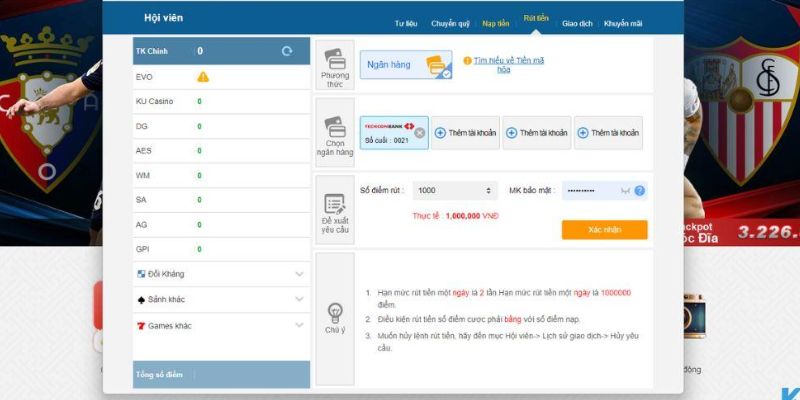 Quy trình rút tiền Pg88 dễ thao tác